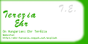 terezia ehr business card